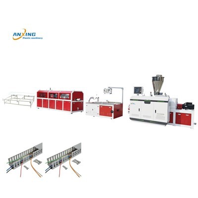 PVC Cable Trunking สายการอัดรีดท่อลวด